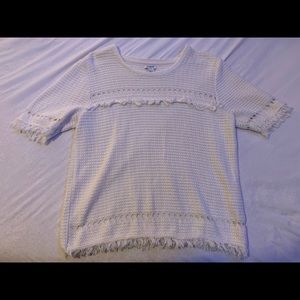 Short sleeve boho sweater